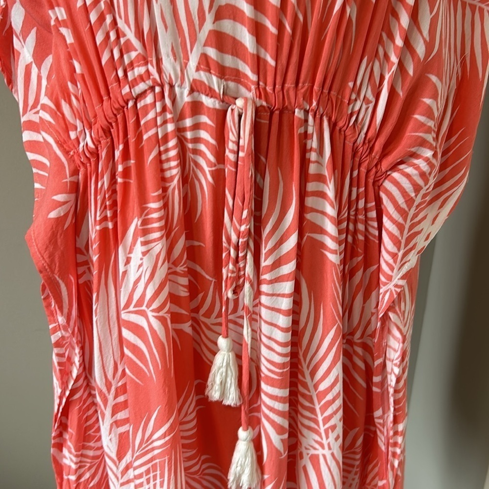 Cleobella Dreamy Sunset Swimsuit Coverup Dress Tropical Print Tassels One Size - Picture 4 of 10
